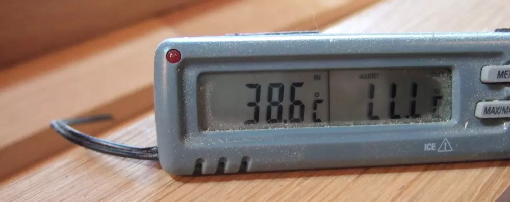 température d'été dans l'atelier