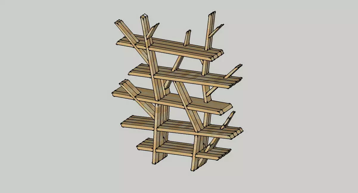 etagère arbre